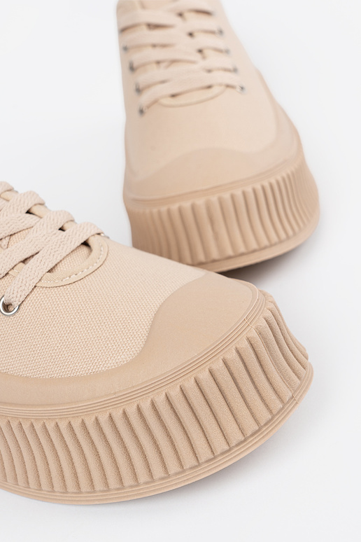 Piesková farba dámske topánky s...