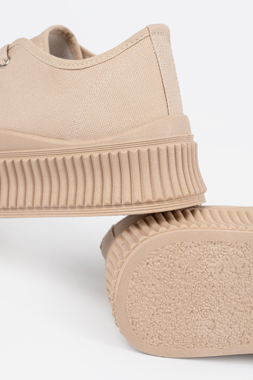 Piesková farba dámske topánky s...