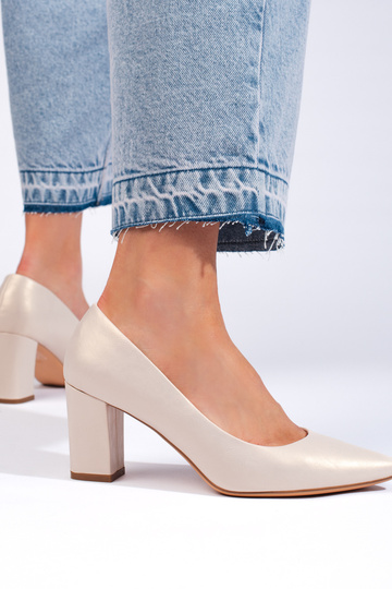 béžové lodičky Sergio Leone 2