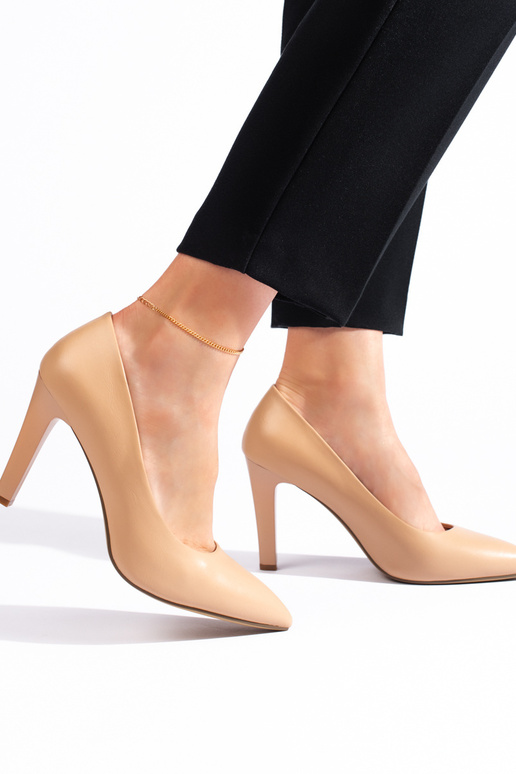 béžové lodičky Sergio Leone