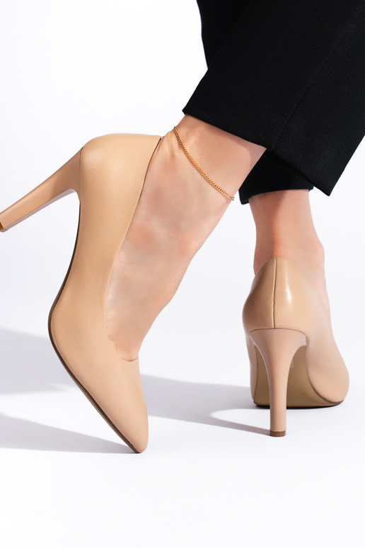 béžové lodičky Sergio Leone