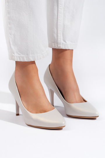 biele vysoké podpätky s... 2