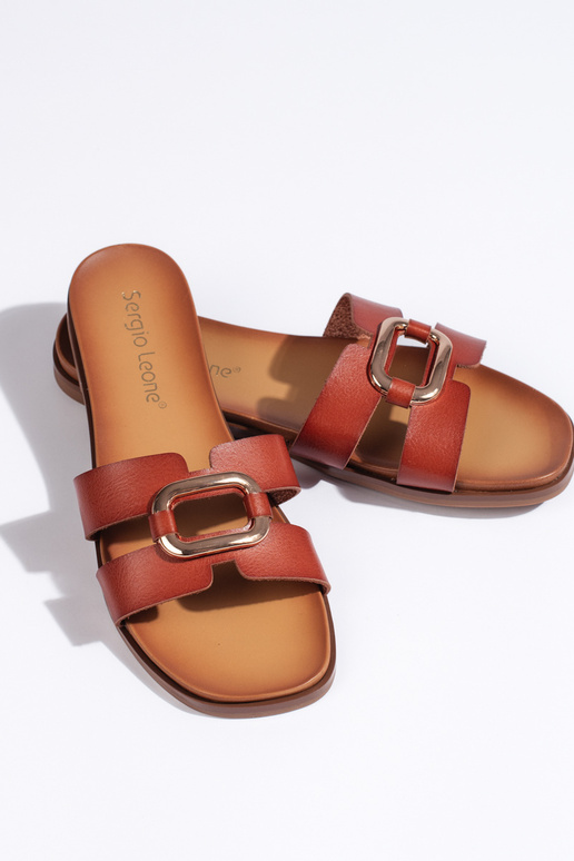 hnedé papuče Sergio Leone