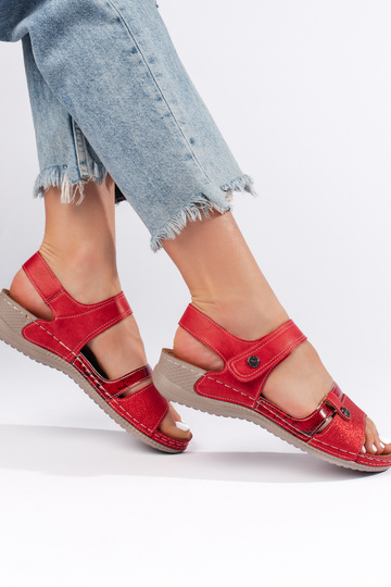 červené sandále 2