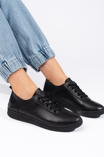 čierne šnurovacie dámske... 2