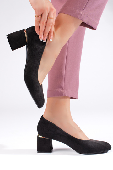 čierne semišové vysoké... 2