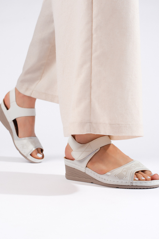 biele sandále biele sandále