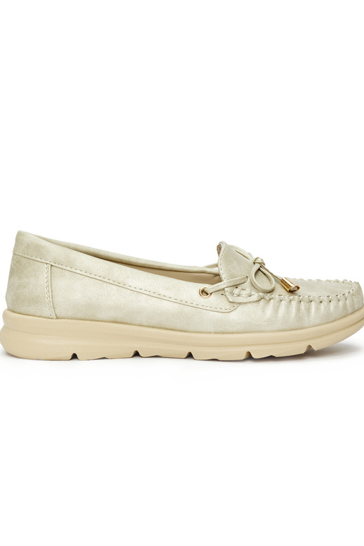 zlatej farby pohodlné Dámske mokasíny... zlatej farby pohodlné Dámske mokasíny...