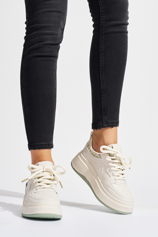 Dámske čierna Tenisky na hrubej podrážke Dámske čierna Tenisky na hrubej podrážke