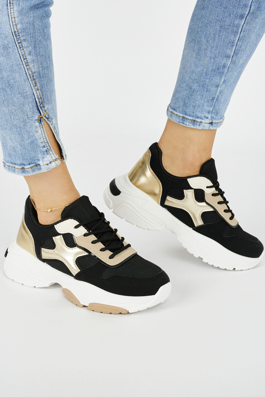 Dámske topánky na voľný čas čierna Dámske topánky na voľný čas čierna