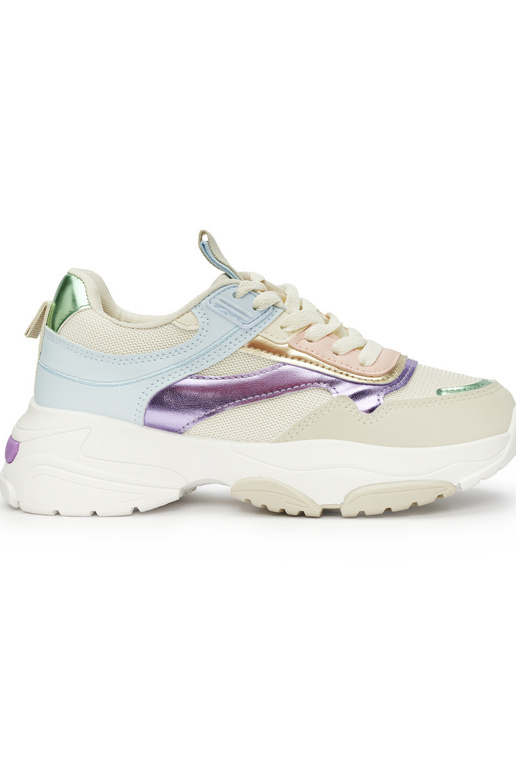 Rôzne farby dámske tenisky na hrubej...