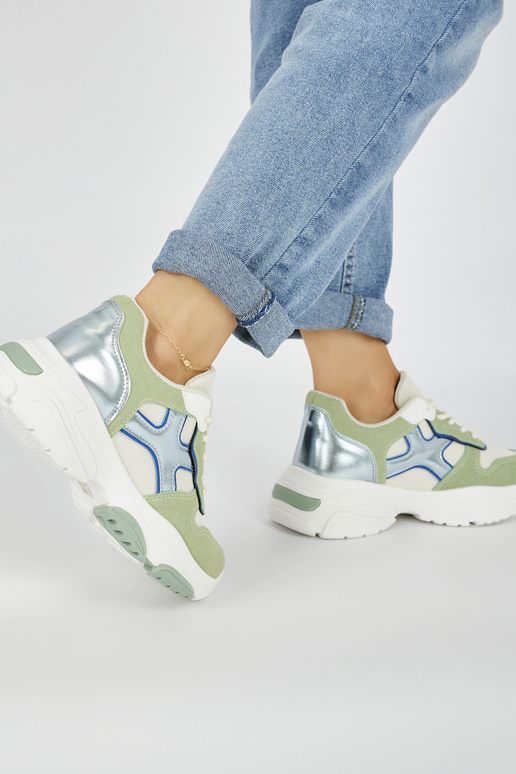 Dámske topánky na voľný čas zelená Dámske topánky na voľný čas zelená