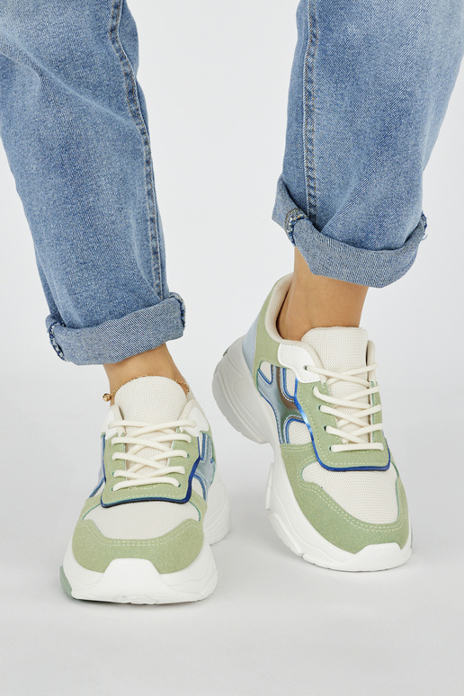 Dámske topánky na voľný čas zelená Dámske topánky na voľný čas zelená