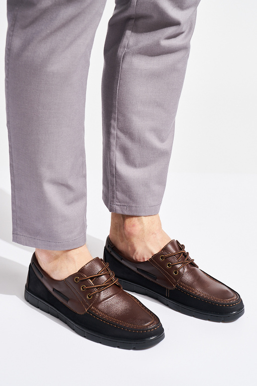 pánske členkové hnedé čižmy so...