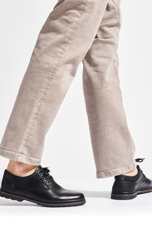 pánske čierne členkové čižmy so...