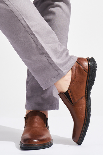 Hnedé pánske poltopánky 2