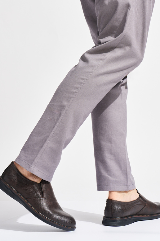 hnedé členkové čižmy pre mužov