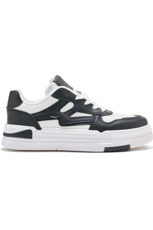 Bielo-čierne tenisky model topánok s... Bielo-čierne tenisky model topánok s...