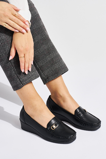 čierne dámske mokasíny s... 2