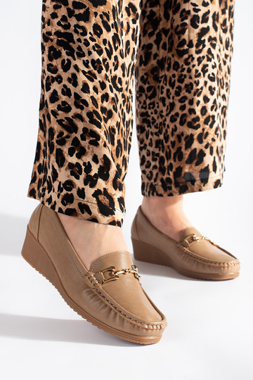 béžové dámske mokasíny s... 2