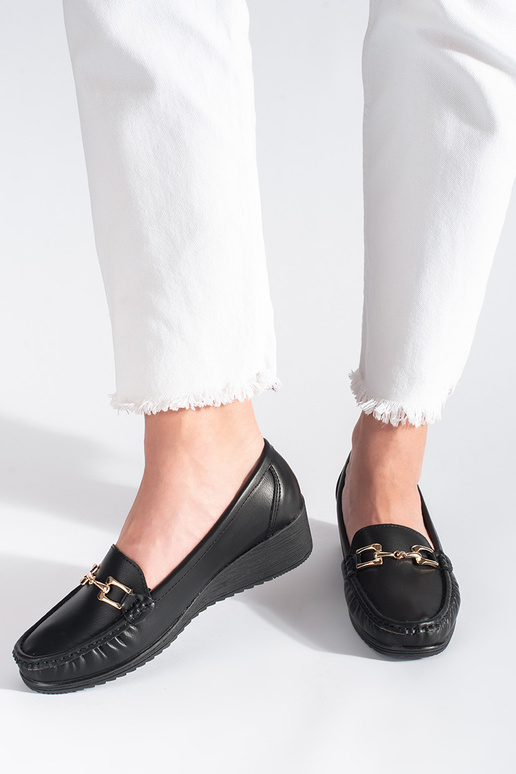 čierne dámske mokasíny s prackami čierne dámske mokasíny s prackami