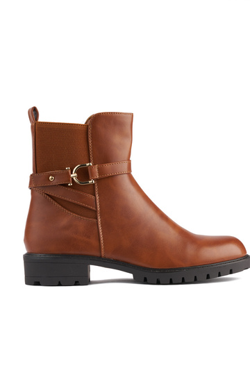 hnedé dámske topánky s...