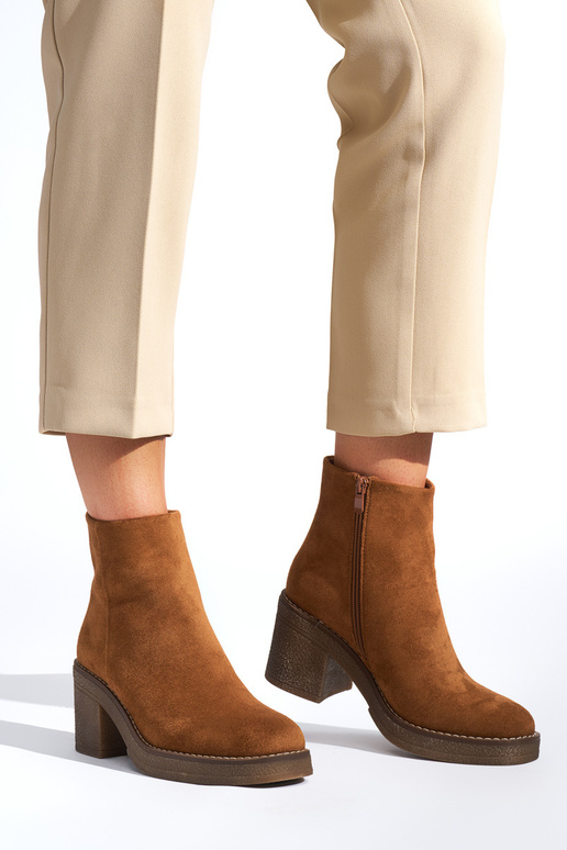 hnedé dámske topánky na podpätku hnedé dámske topánky na podpätku