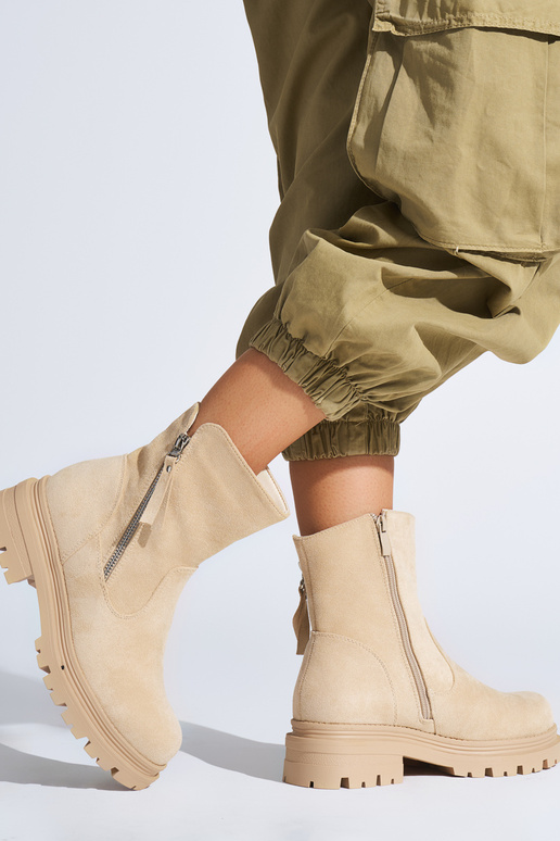 hnedé dámske topánky s ozdobným zamkiem