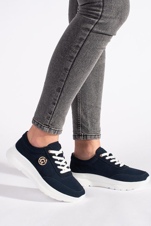 tmavomodré kožené Tenisky model...