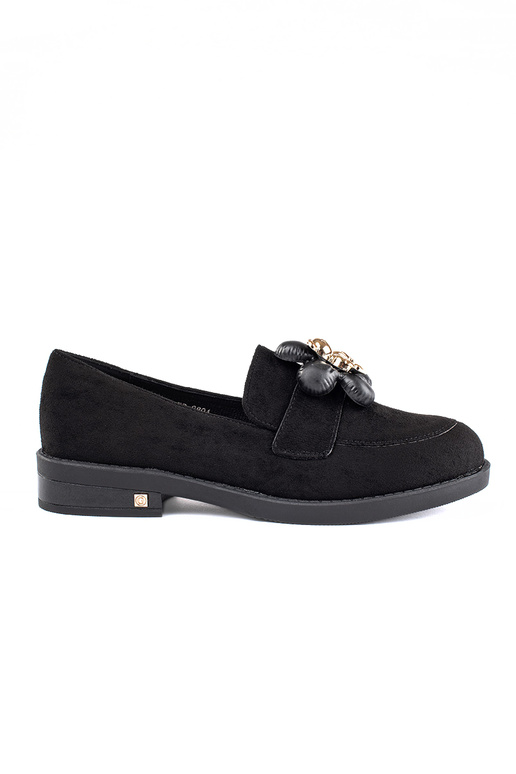 čierne semišové dámske mokasíny s...