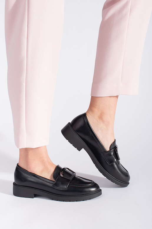 čierne dámske mokasíny s prackami čierne dámske mokasíny s prackami