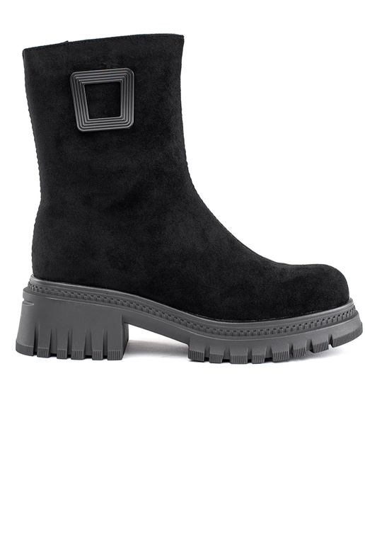 čierne dámske topánky na hrubej podrážke