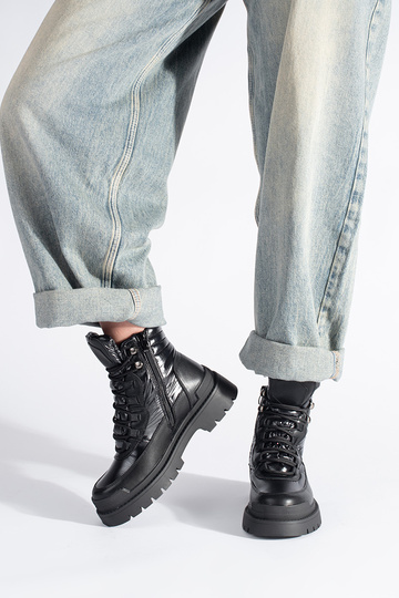 čierne topánky s hrubou... 2