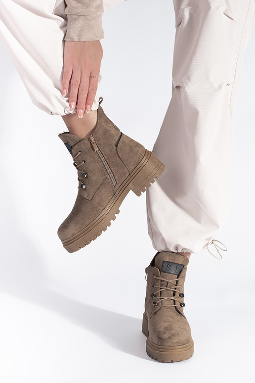 béžové čižmy Sergio Leone