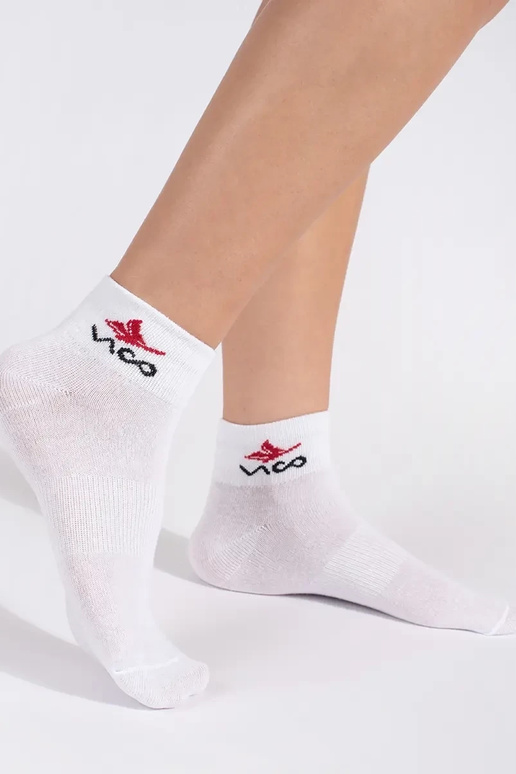 biele dámske skarpetki Vico 3 ks biele dámske skarpetki Vico 3 ks