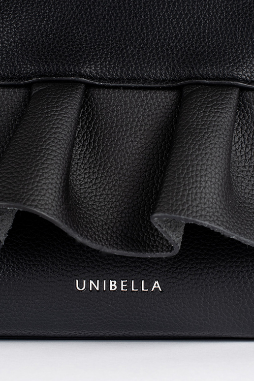 čierna elegantná kabelka z ozdobną...