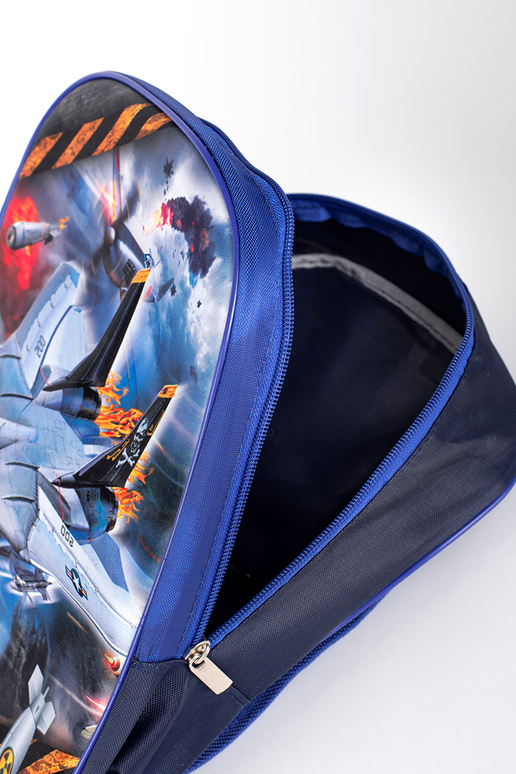 modrý batoh pre chlapca ze statkiem...