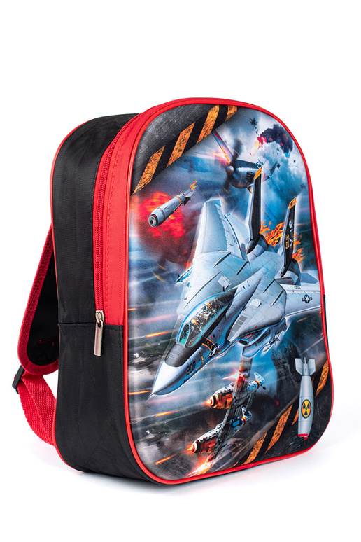 Čierno-červený batoh pre chlapca ze...