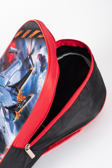 Čierno-červený batoh pre... 2