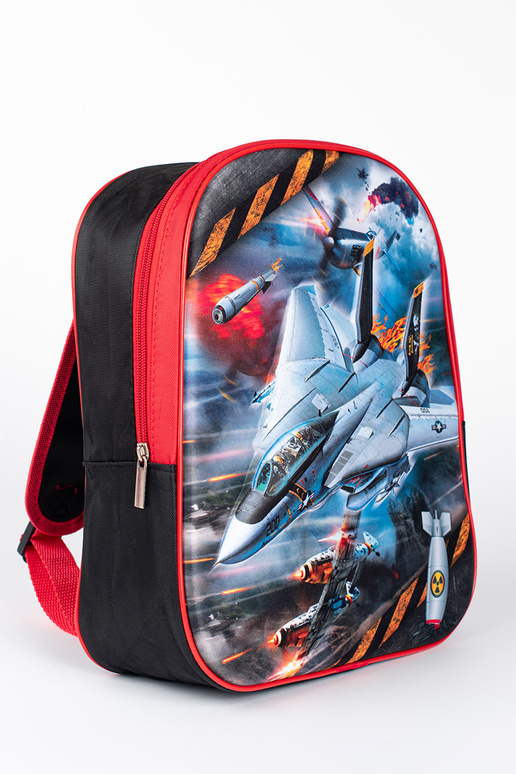 Čierno-červený batoh pre chlapca ze...