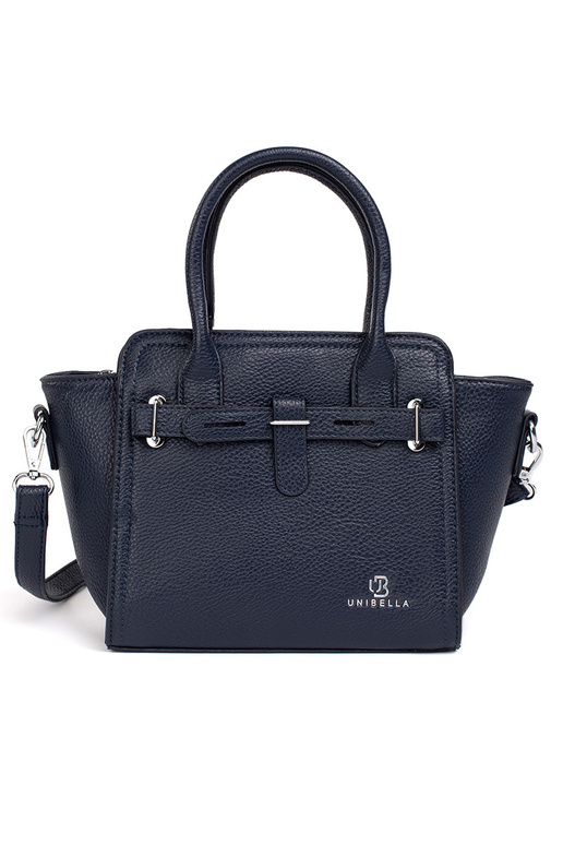 tmavomodrá elegantná kabelka ze...