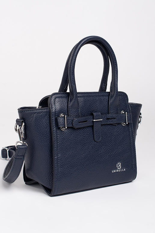 tmavomodrá elegantná kabelka ze...