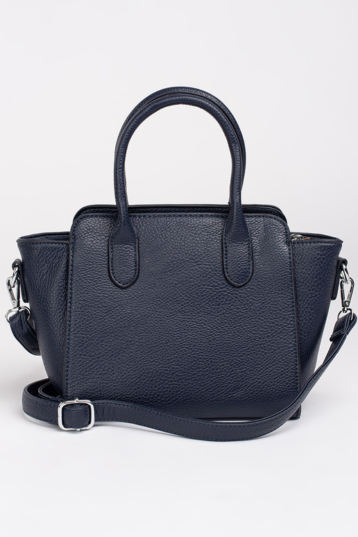 tmavomodrá elegantná kabelka ze...