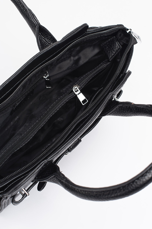 čierna elegantná kabelka ze...