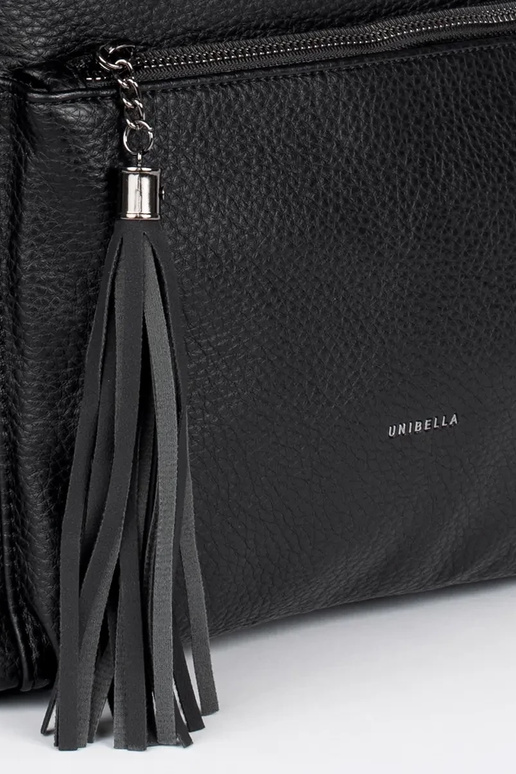 čierny dámsky kabelkový typ batoh so...