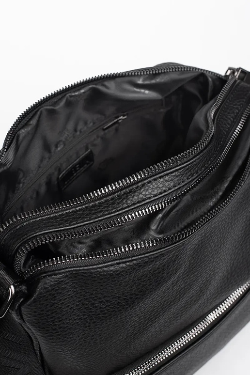 čierny dámsky kabelkový typ batoh so...