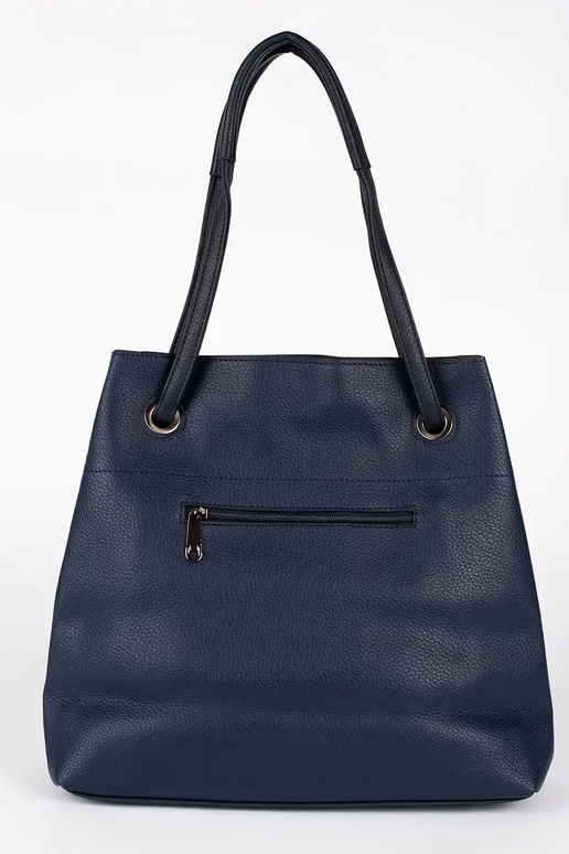 tmavomodrý ručný shopper