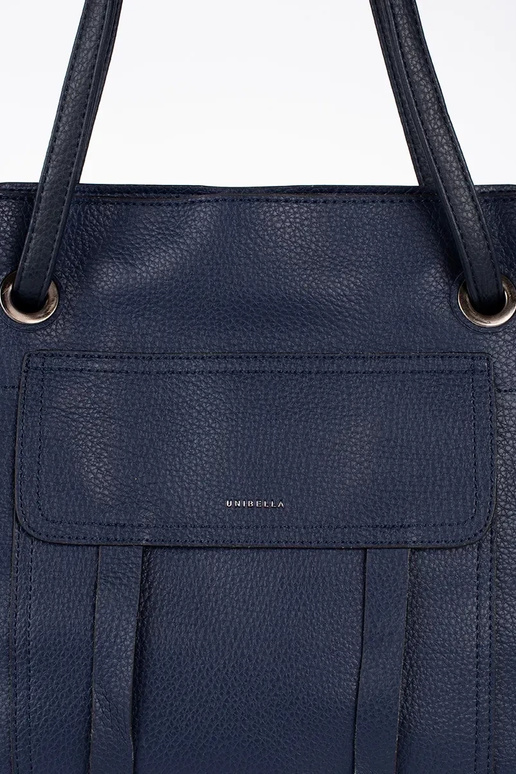 tmavomodrý ručný shopper