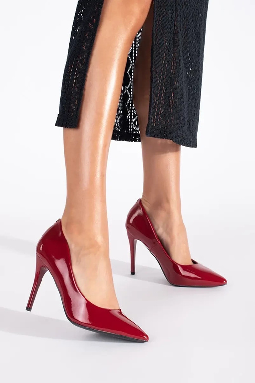 bordová lakované Vysoké opätky bordová lakované Vysoké opätky