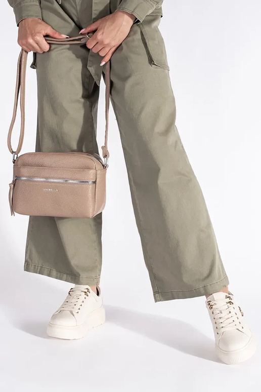 Kožené béžová Tenisky s platformou